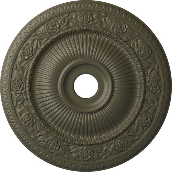 Ekena Millwork Logan Ceiling Medallion (Fits Canopies up to 6 1/8"), 24 1/4"OD x 3 7/8"ID x 2"P, Witch Hazel CM24LO1WHF - main